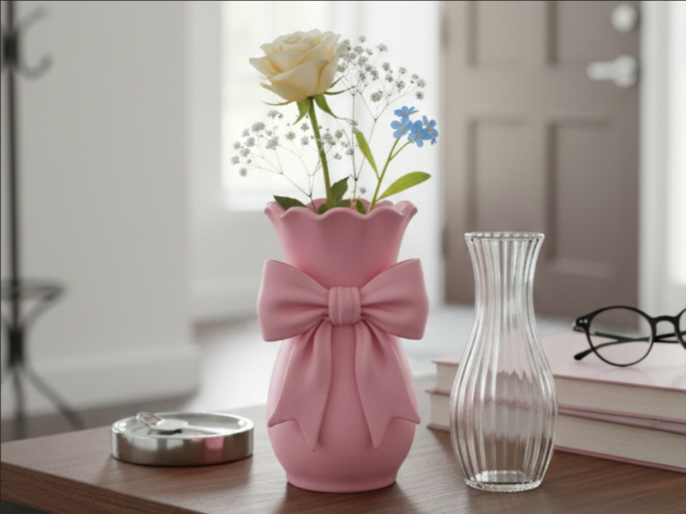 Vaso Laço Coquette impresso em 3D